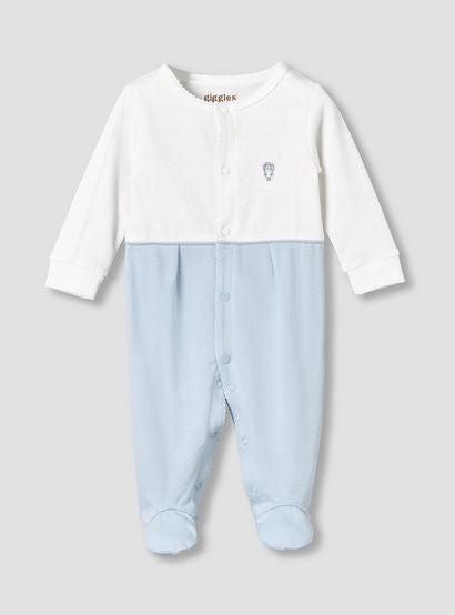 Giggles Cotton Round Neck Long Sleeves Sleepsuit with Hot Air Balloon Embroidery-baby-boys-clothing-nightwear-sleepsuits-image-2