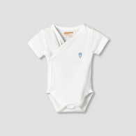 Giggles V-neck Short Sleeve Bodysuit with Snap Button Closure-undefined-image-1