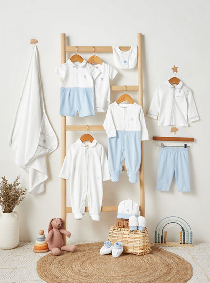 Giggles V-neck Short Sleeve Bodysuit with Snap Button Closure-baby-boys-clothing-bodysuits-image-6