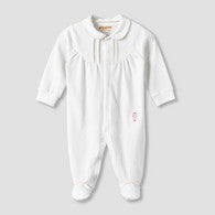 Giggles Cotton Collared Long Sleeves Sleepsuit with Snap Button Closure-undefined-image-1