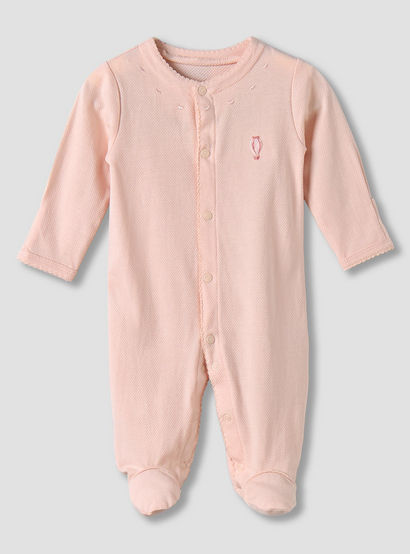 Giggles Cotton Long Sleeves Sleepsuit with Hot Air Balloon Embroidery-baby-girls-clothing-nightwear-sleepsuits-image-2