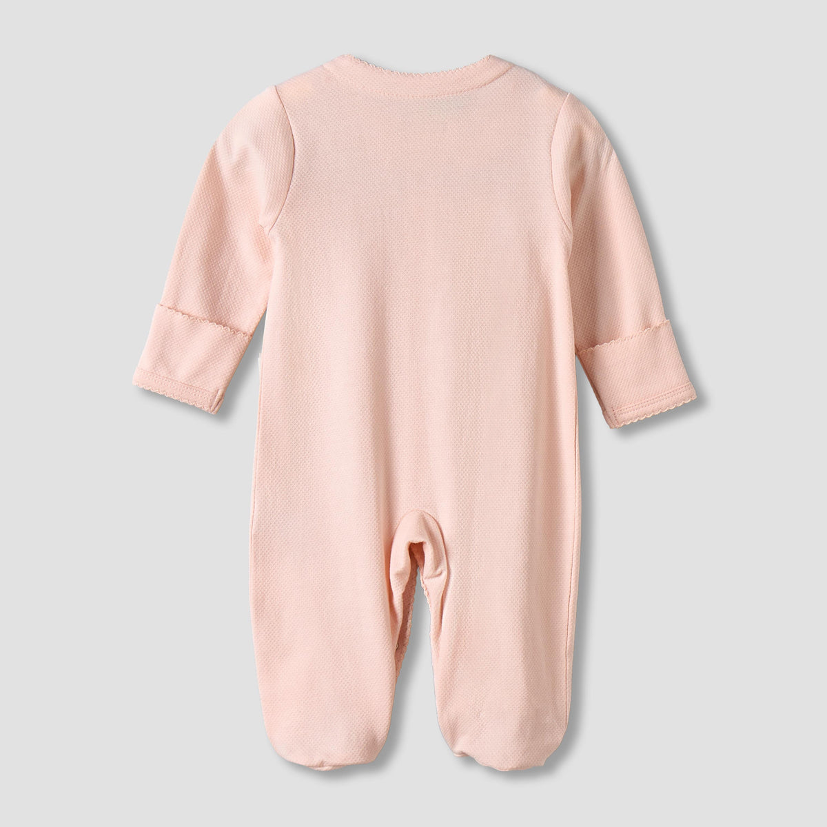 Giggles Cotton Long Sleeves Sleepsuit with Hot Air Balloon Embroidery