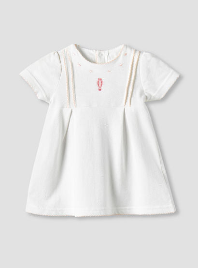 Giggles Round Neck Short Sleeves A-line Dress with Embroidery-baby-girls-clothing-dressesandjumpsuits-image-2