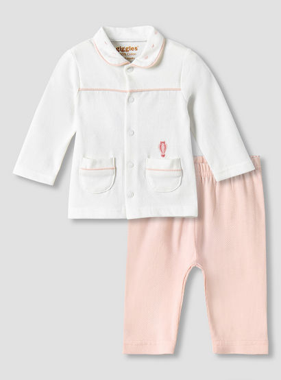 Giggles Cotton Peter Pan Collar Long Sleeves Pyjama Set with Hot Air Balloon Embroidery-baby-girls-clothing-nightwear-pyjamasets-image-2