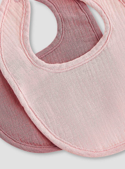 Pack of 2 Giggles Baby Bib with Snap Button Closure-baby-feeding-bibs-image-5