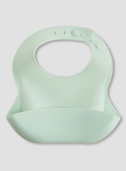 Pack of 2 Juniors Silicone Baby Bib with Food Catcher Pocket-baby-feeding-bibs-image-2