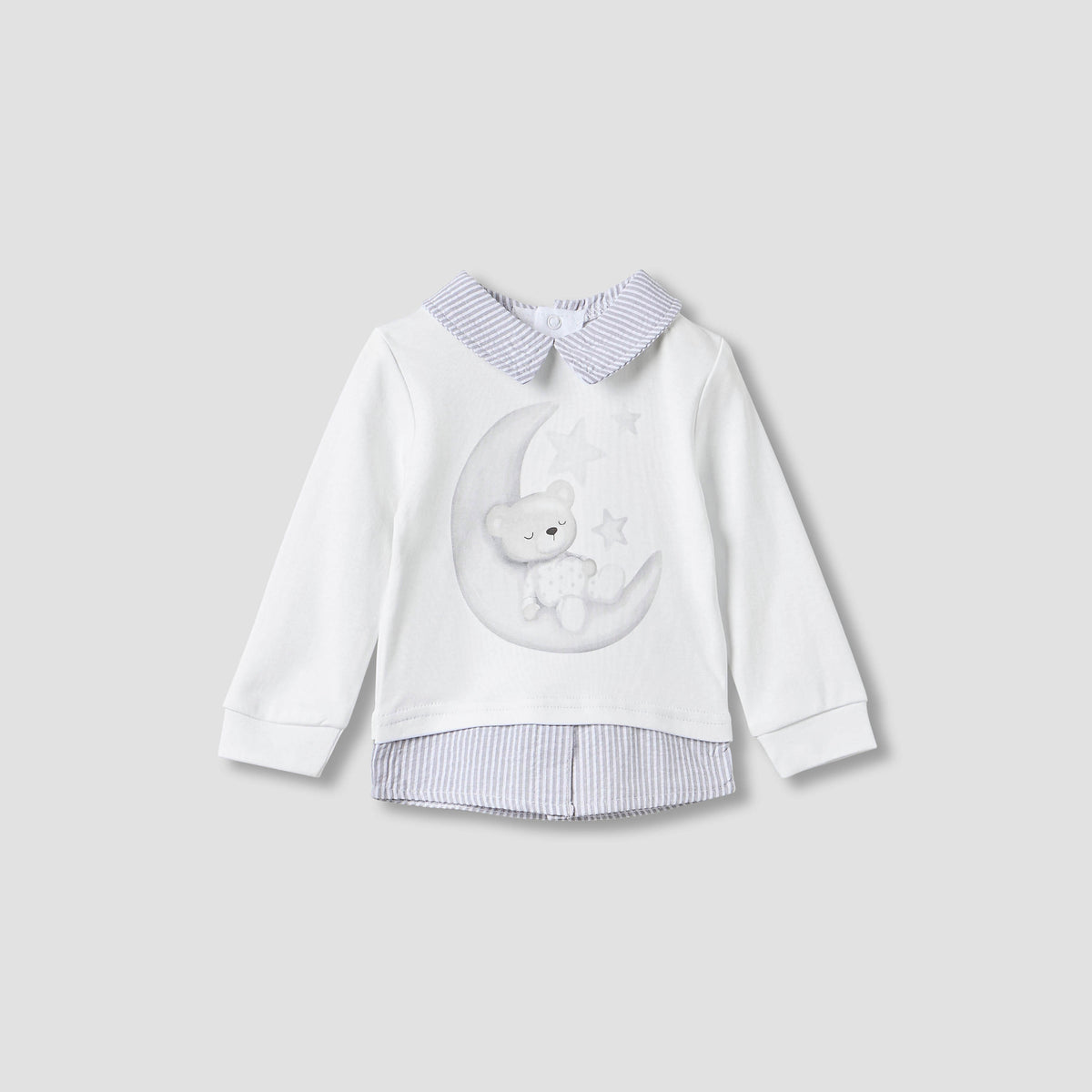 Giggles Printed Collared T-shirt and Pyjama Set