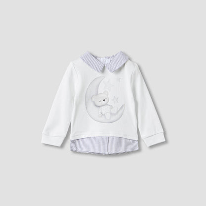 Giggles Printed Collared T-shirt and Pyjama Set