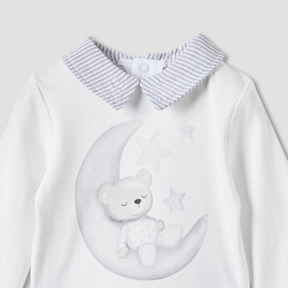 Giggles Printed Collared T-shirt and Pyjama Set