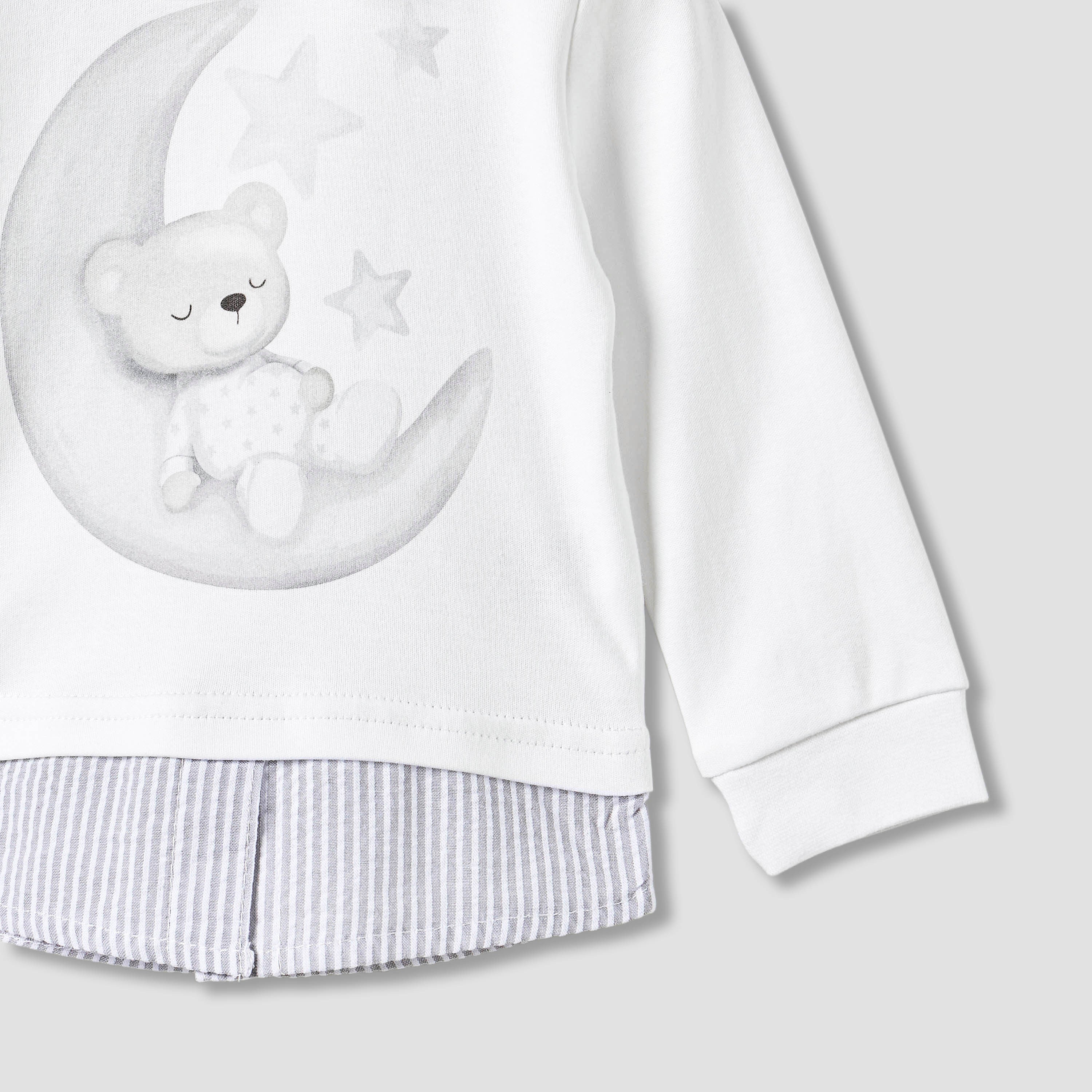 Giggles Printed Collared T-shirt and Pyjama Set