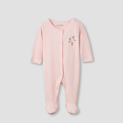 Juniors Printed Closed Feet Sleepsuit with Long Sleeves - Set of 3