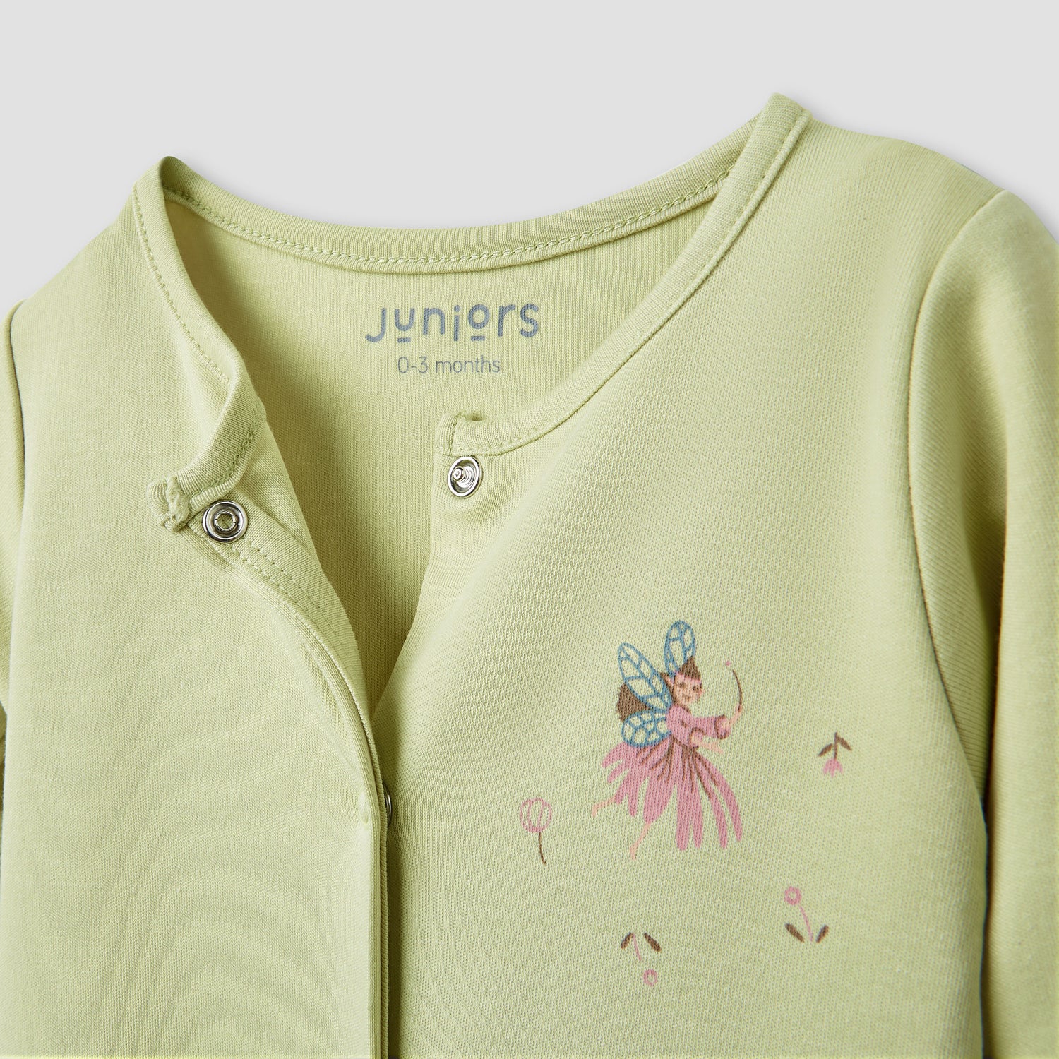 Juniors Printed Closed Feet Sleepsuit with Long Sleeves - Set of 3