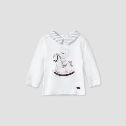 Giggles Printed Collared T-shirt and Pyjama Set