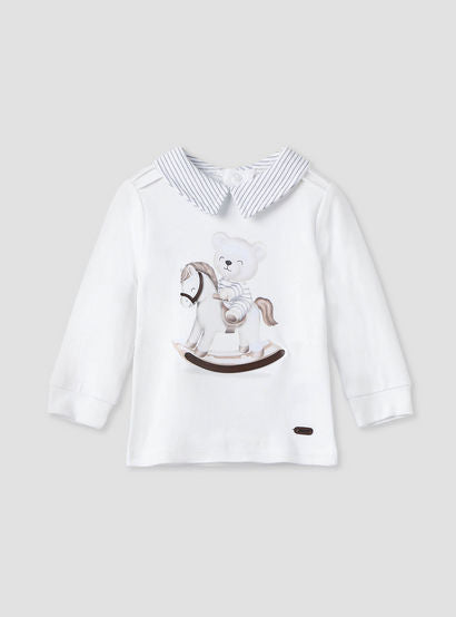 Giggles Printed Collared T-shirt and Pyjama Set-baby-boys-clothing-nightwear-pyjamasets-image-2