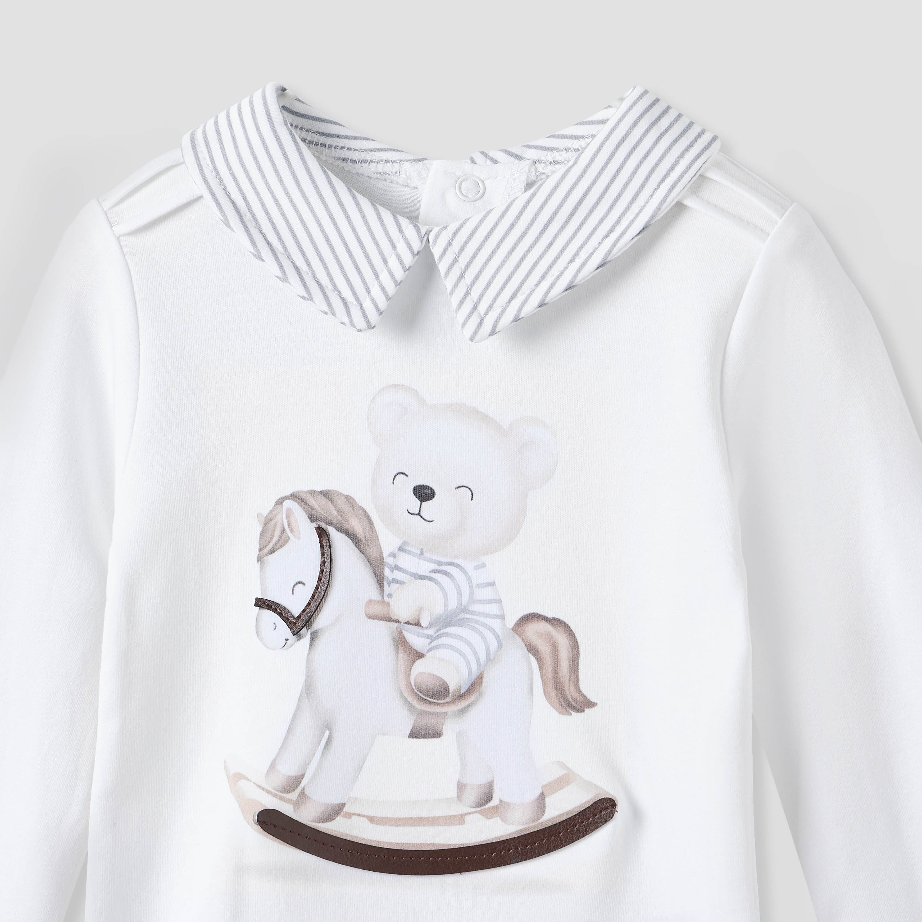 Giggles Printed Collared T-shirt and Pyjama Set