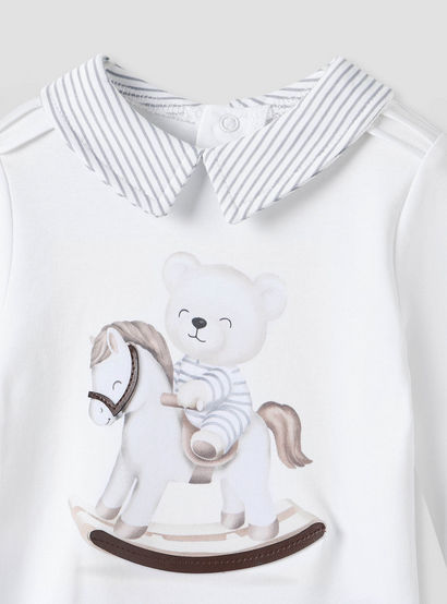Giggles Printed Collared T-shirt and Pyjama Set-baby-boys-clothing-nightwear-pyjamasets-image-4