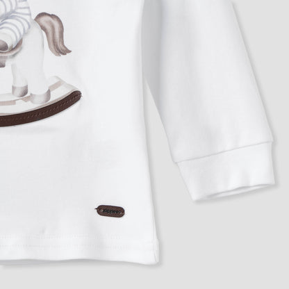 Giggles Printed Collared T-shirt and Pyjama Set