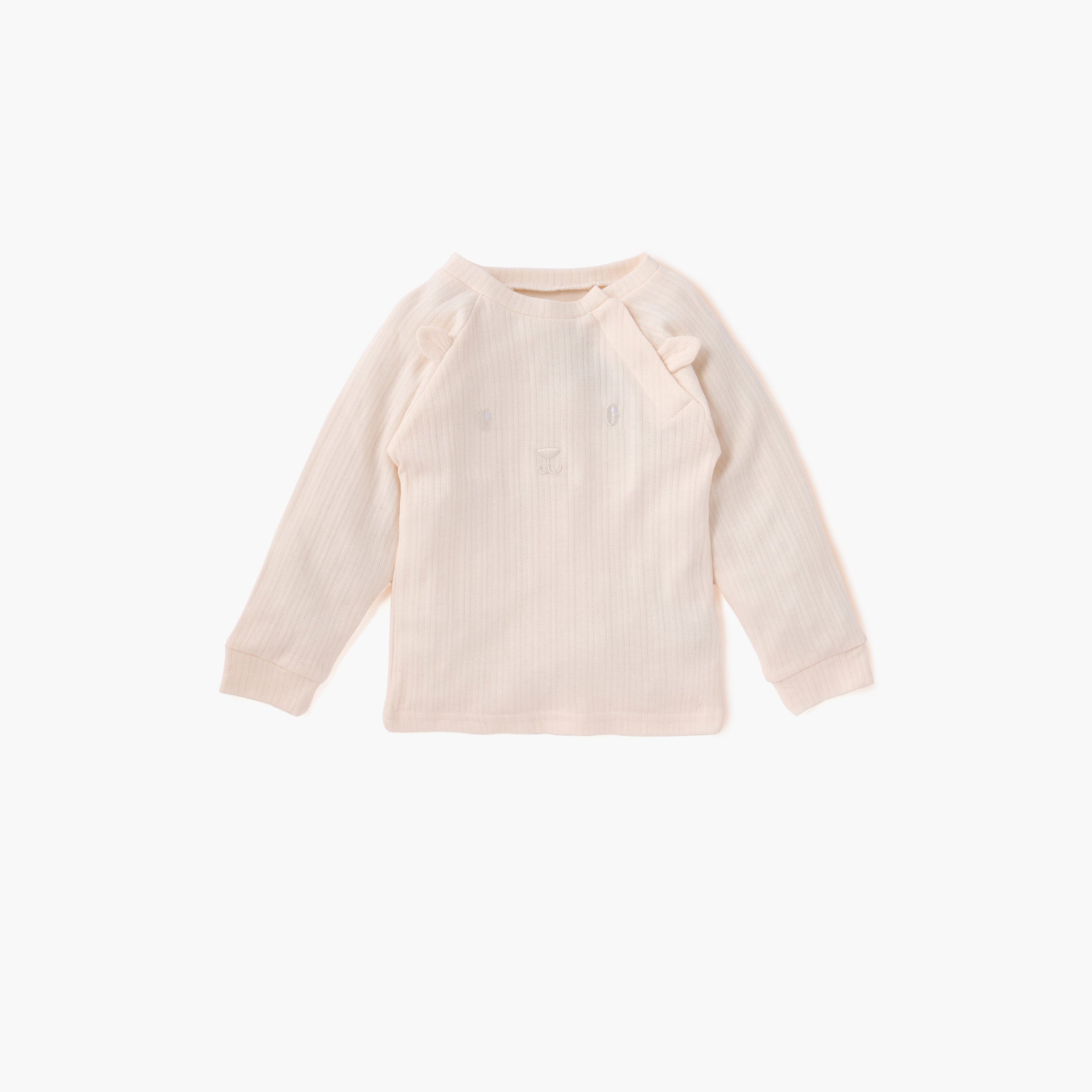 Juniors Ear Applique T-shirt and Textured Pyjama Set