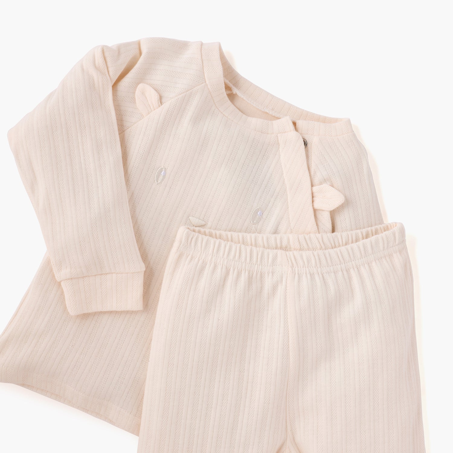 Juniors Ear Applique T-shirt and Textured Pyjama Set