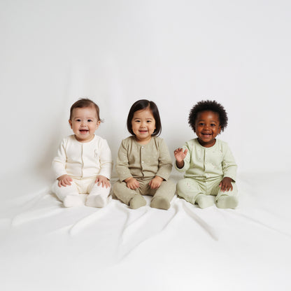Juniors Printed Closed Feet Sleepsuit with Long Sleeves - Set of 3