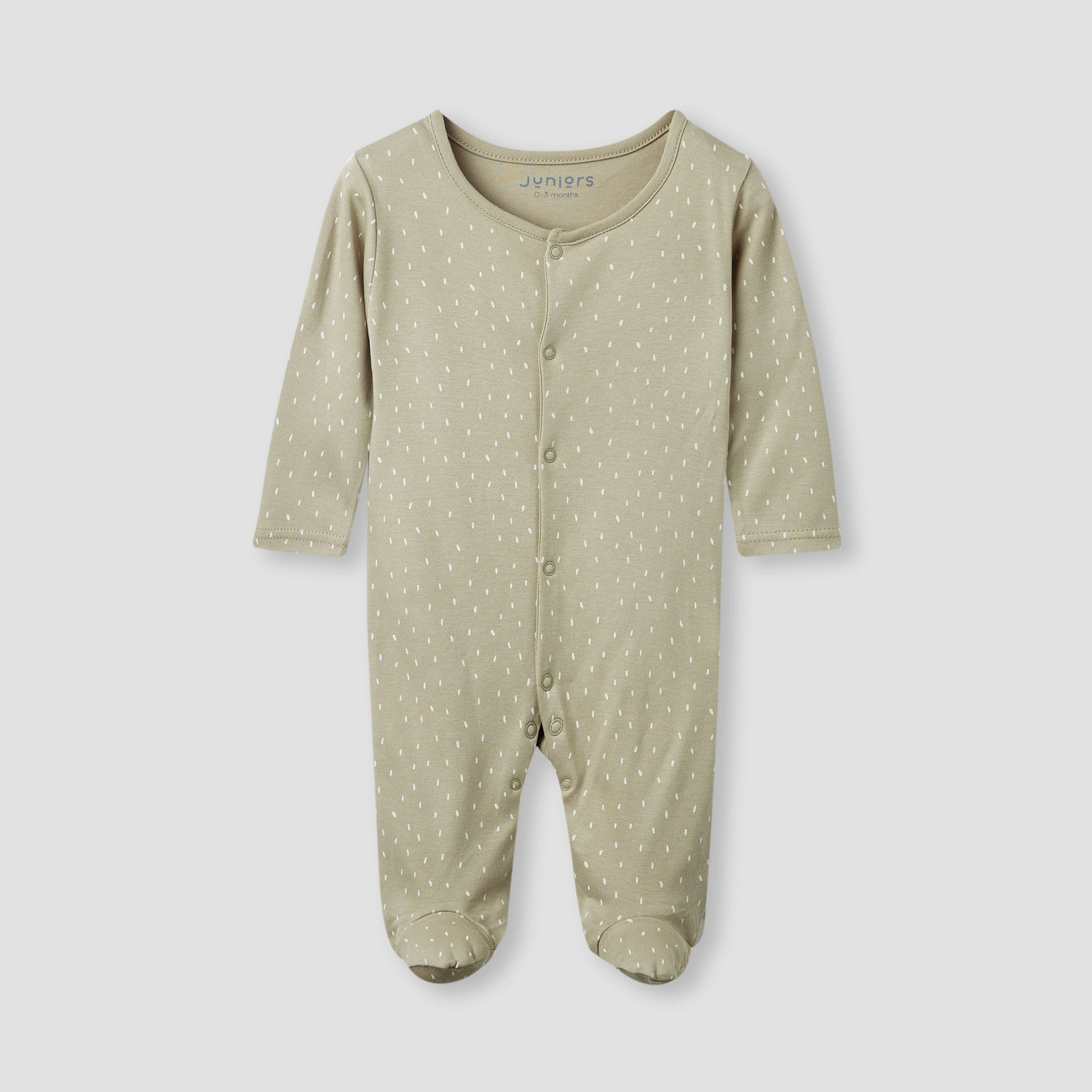 Juniors Printed Closed Feet Sleepsuit with Long Sleeves - Set of 3
