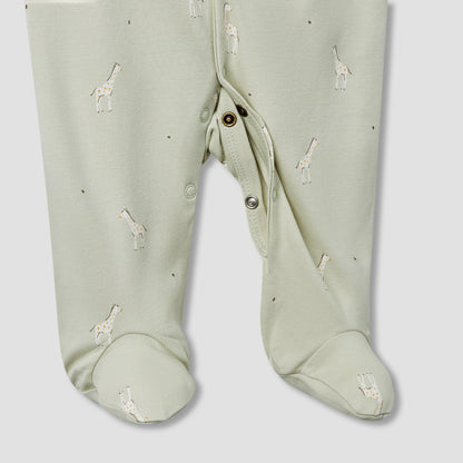 Juniors Printed Closed Feet Sleepsuit with Long Sleeves - Set of 3