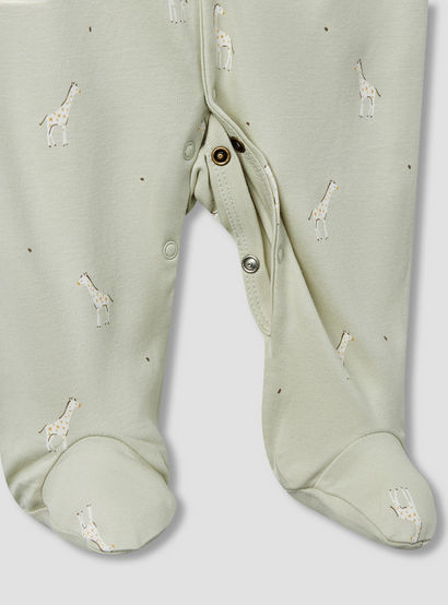 Juniors Printed Closed Feet Sleepsuit with Long Sleeves - Set of 3-baby-boys-clothing-nightwear-sleepsuits-image-8