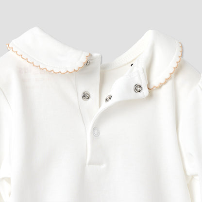 Giggles Printed Collared Top and Pyjama Set