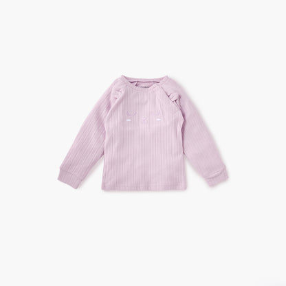 Juniors Ear Applique T-shirt and Pyjama Set