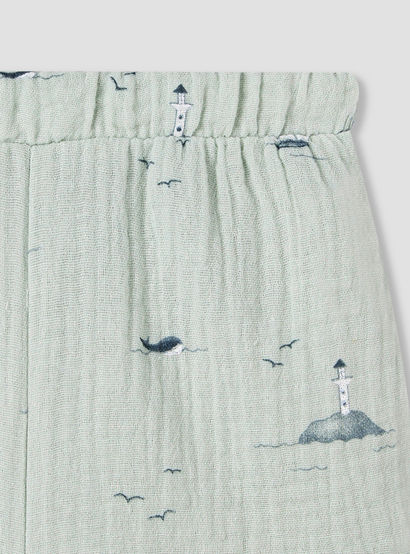 Juniors Boys Shirt and Shorts Set with Fun Print - Muslin Cotton - Short Sleeves - Collar-promo_babyshop_Buy3for99_UAE130126-image-6
