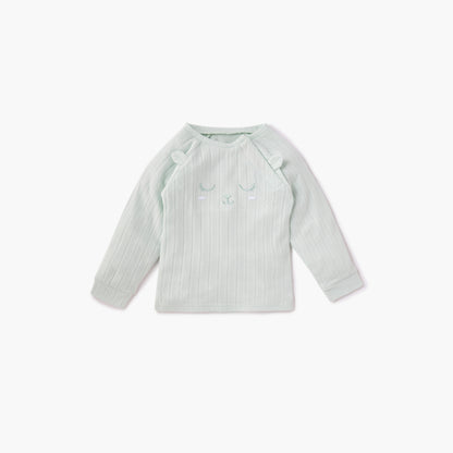 Juniors Embroidered T-shirt and Pyjama Set