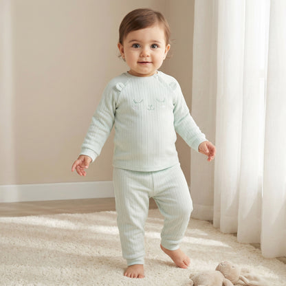 Juniors Embroidered T-shirt and Pyjama Set