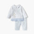 Giggles Bear Applique Long Sleeves T-shirt and Pyjama Set