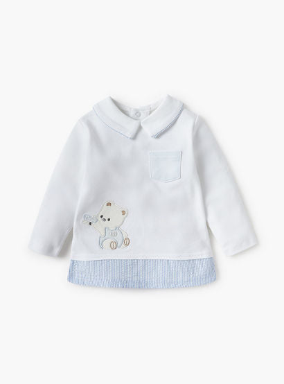 Giggles Bear Applique Long Sleeves T-shirt and Pyjama Set-baby-boys-clothing-nightwear-pyjamasets-image-3