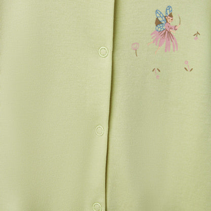 Juniors Fairy Print Romper with Puff Sleeves - Set of 2