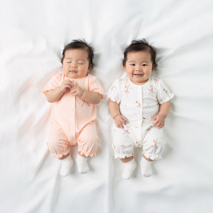 Juniors Assorted Romper with Puff Sleeves - Set of 2
