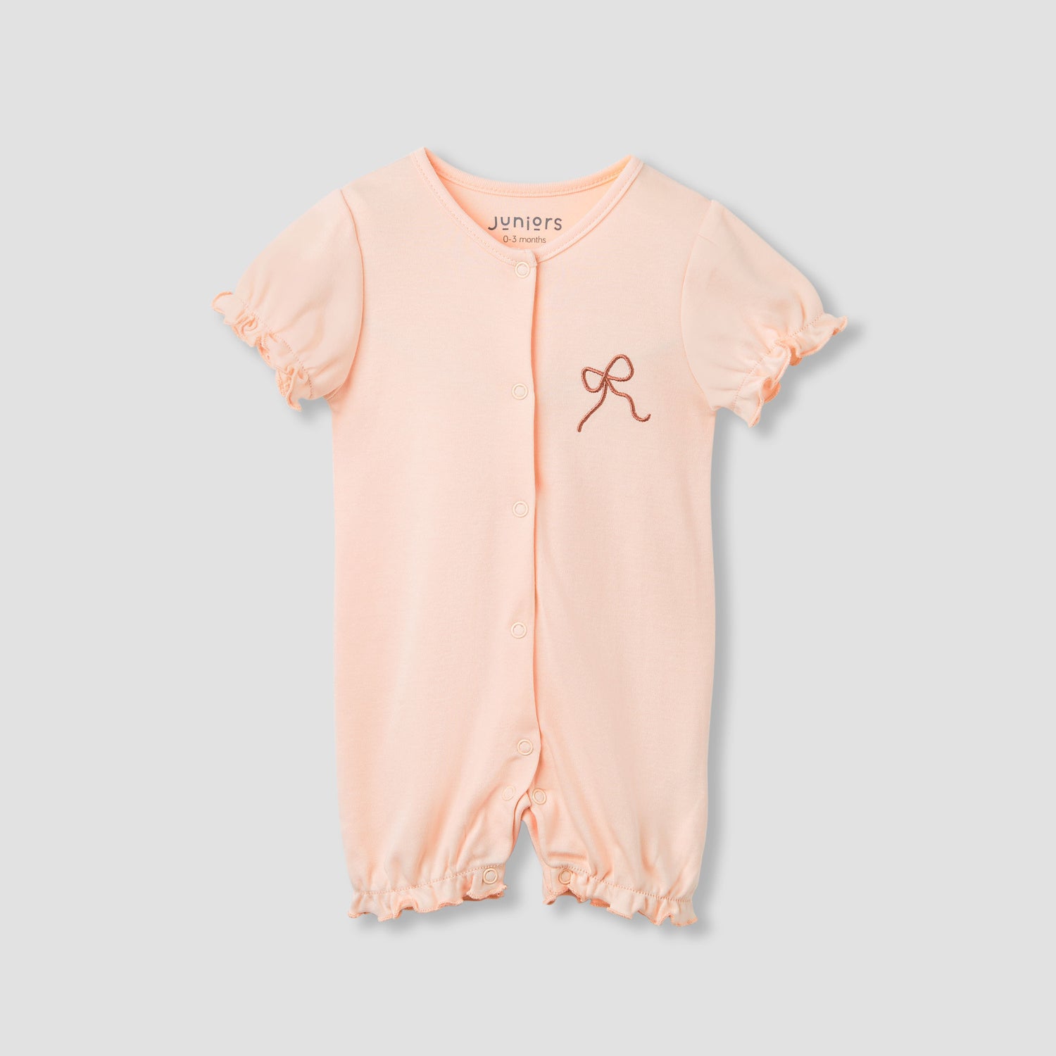 Juniors Assorted Romper with Puff Sleeves - Set of 2
