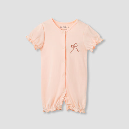 Juniors Assorted Romper with Puff Sleeves - Set of 2