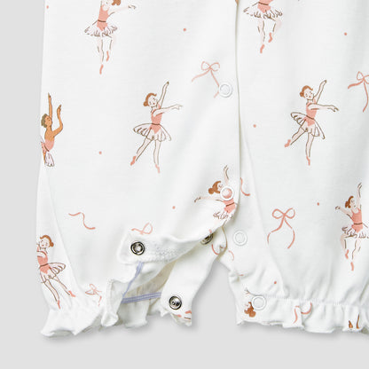 Juniors Assorted Romper with Puff Sleeves - Set of 2