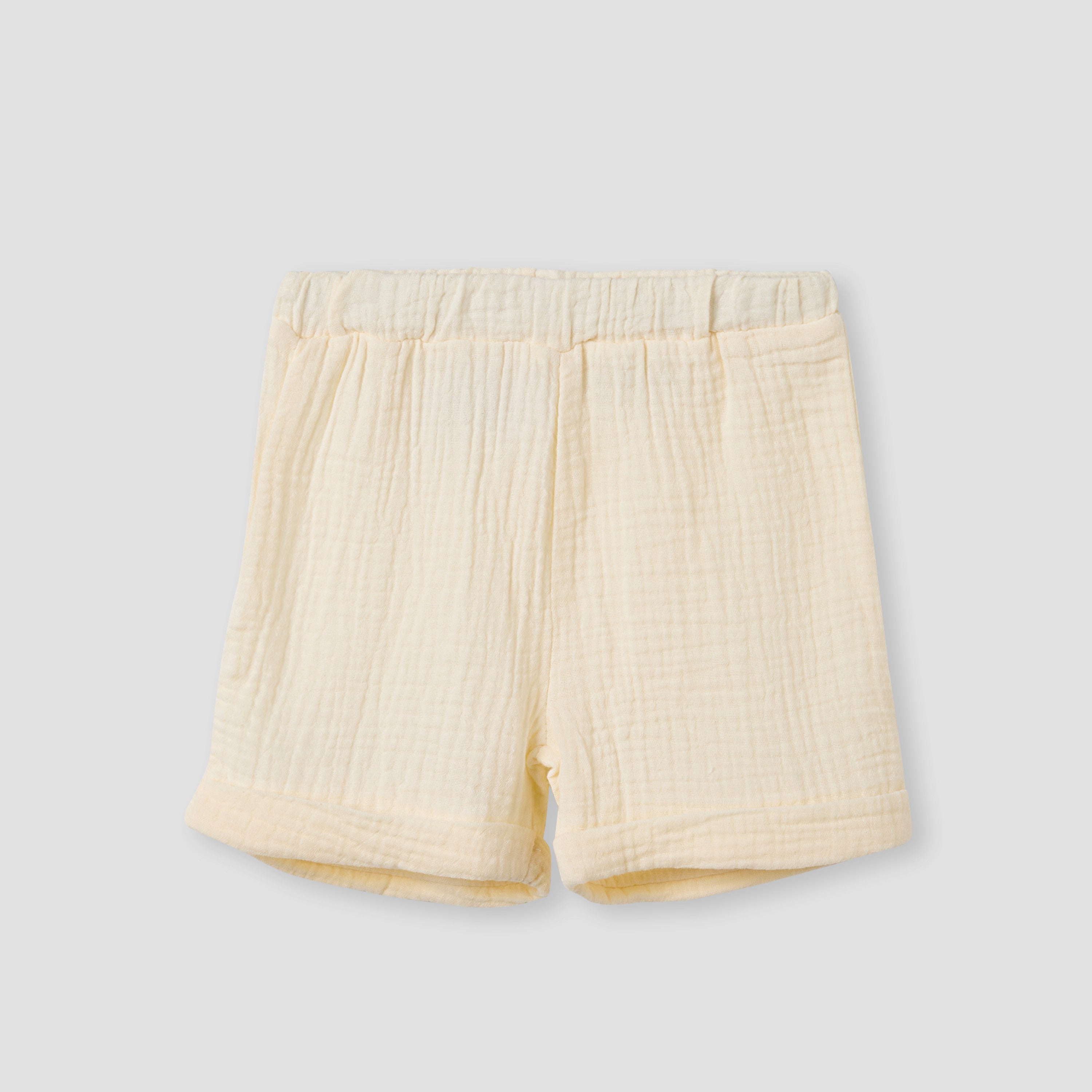 Juniors Cotton Collared Short Sleeves Shorts Set with Textured Design