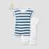 Juniors Printed Romper with Extended Sleeves - Set of 2 - Blue / 12-18 mths