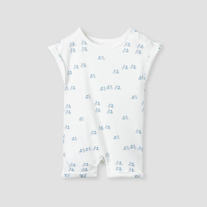 Juniors Printed Romper with Extended Sleeves - Set of 2