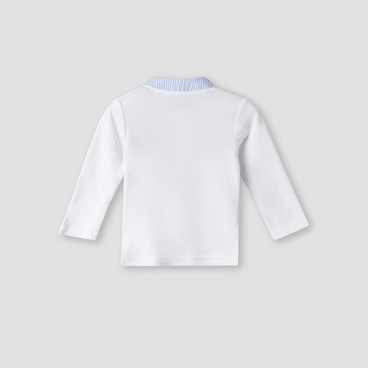 Giggles Cotton Mandarin Collar Long Sleeve Pyjama Set with Print