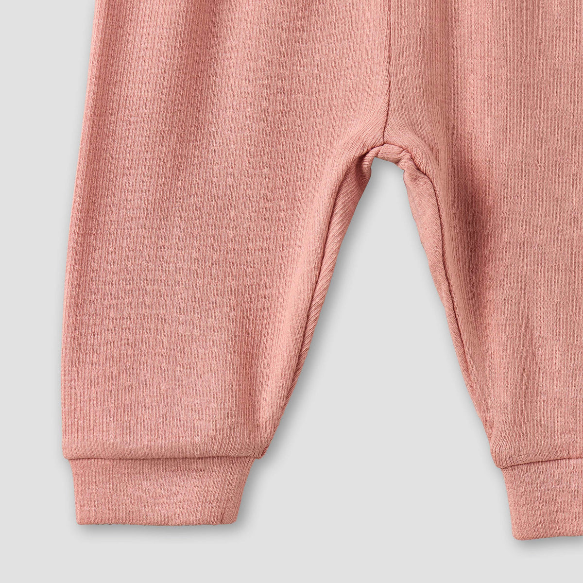 Giggles Henley Neck Long Sleeves Pyjama Set with Lace Trim