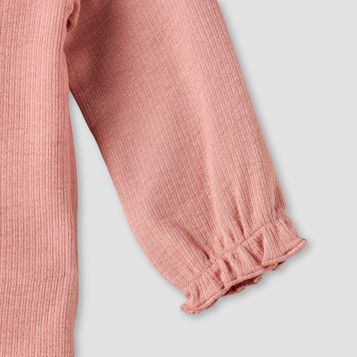 Giggles Henley Neck Long Sleeves Pyjama Set with Lace Trim