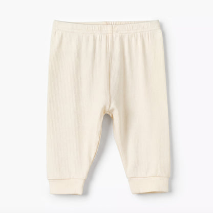 Giggles Henley Neck Long Sleeves Pyjama Set with Ribbed Texture