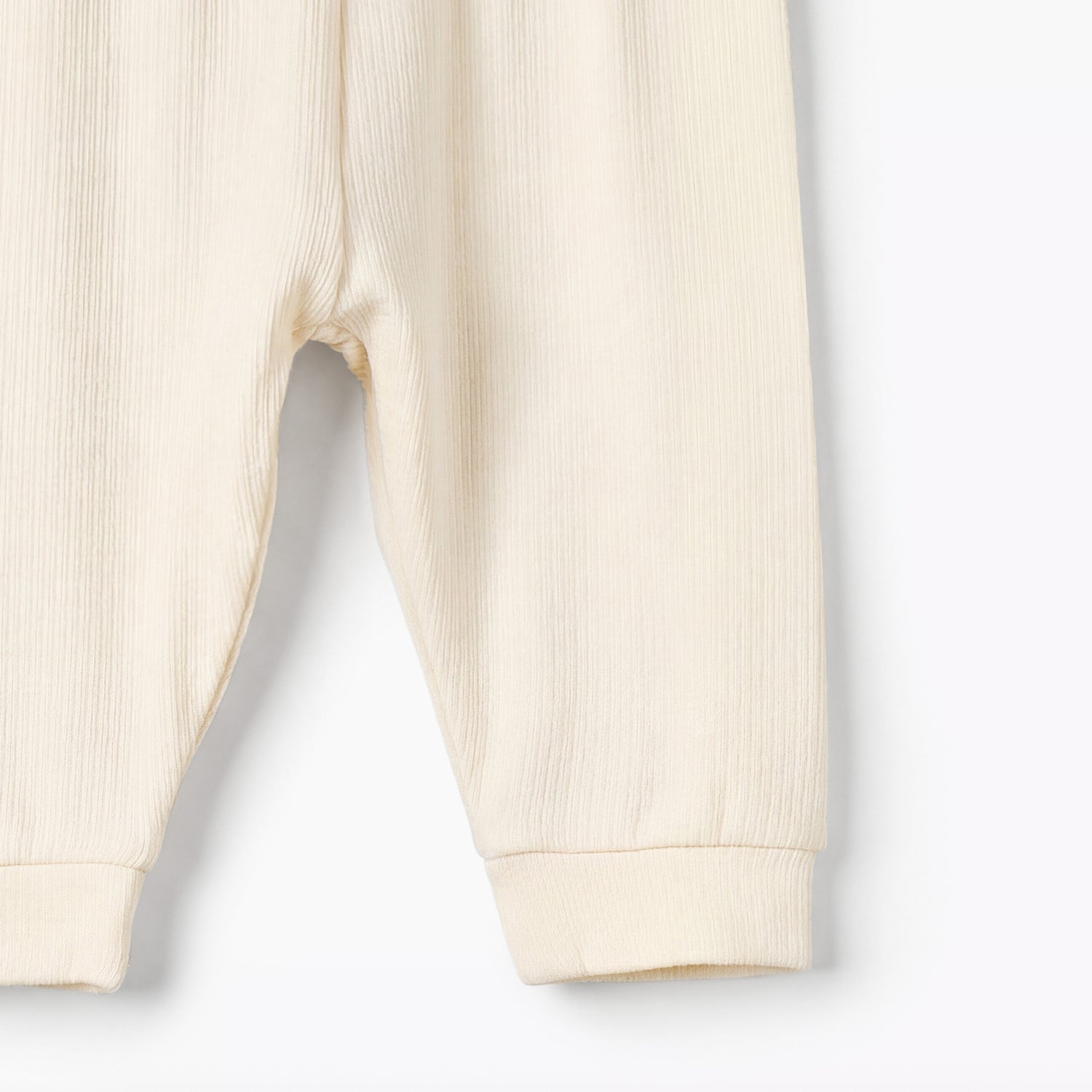 Giggles Henley Neck Long Sleeves Pyjama Set with Ribbed Texture