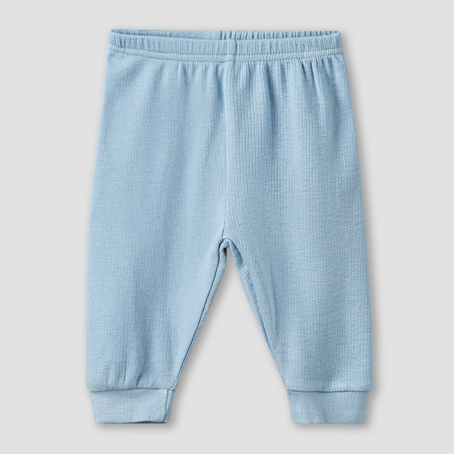 Giggles Collared Long Sleeves Pyjama Set with Ribbed Texture