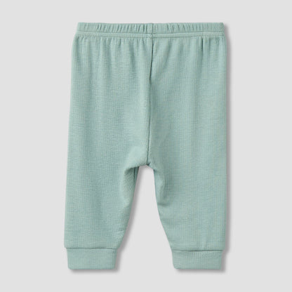 Giggles Collared Long Sleeves Pyjama Set with Ribbed Texture