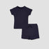 Juniors Crew Neck Short Sleeves T-shirt and Shorts Set with Elasticated Drawstring Closure - Blue / 18-24 mths